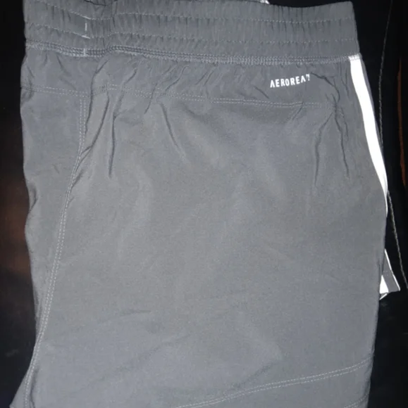 Adidas Grey Athletic Shorts Lightweight Performance - Picture 3 of 5